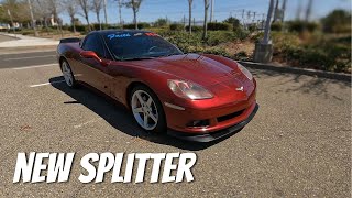 This front splitter is trash | watch before you buy a front splitter on your corvette.