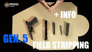 Glock 17. GEN. 5. Field stripping & more INFO. Курс "Оръжеен майстор".