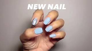 Nail of the month EP3 , sky blue