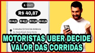 UBER LIBERA MOTORISTAS ESCOLHER VALOR DAS CORRIDAS #uber #99pop #indriver