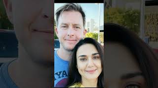 Preity Zinta with husband Gene Goodenough 💓🥰💝 beautiful jodi 😎😍 #preityzinta #shortvideo