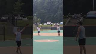 Playing catch. #specialneeds #baseball #catch #baseballlife #playing #ring14syndrome