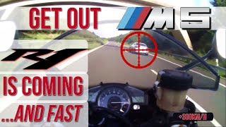 Yamaha R1 vs +560HP BMW M5 TOP SPEED