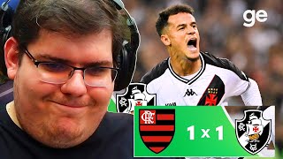 CASIMIRO REAGE A FLAMENGO 1X1 VASCO | MELHORES MOMENTOS #casimiro