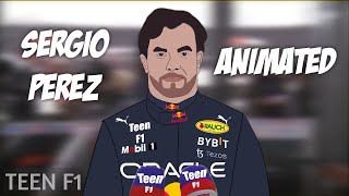 Sergio Perez post-qualifying interview animated | Canadian Gp