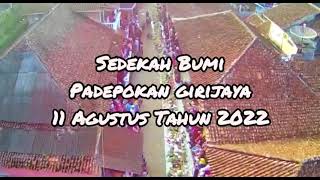 Sedekah Bumi di Padepokan Girijaya 2022