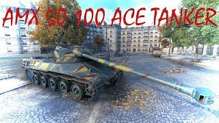 AMX 50 100 Ace tanker in World of tanks! 5100 DMG!