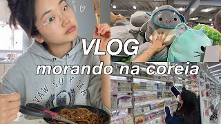 vida na coreia | vlog: organizando meu quarto, primavera, daiso, muita comida nhom, etc.