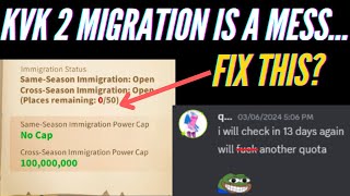 ISSUES WITH KVK 2 MIGRATION 😡 [RISE OF KINGDOMS]