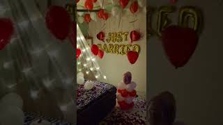 Romantic Marriage night decore // #marriagevideo #romantic #decoration #surprisegift