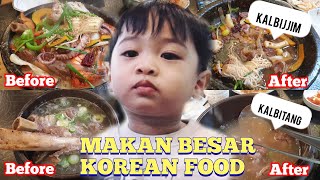 MUKBANG MAKANAN KOREA‼️ MAKAN KALBIJJIM DAN KING KALBITANG SAMPE LUDES TAK TERSISA