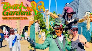 Daytime Halloween Fun 🎃 Busch Gardens | Pre- Howl-O-Scream | Williamsburg, VA | Halloween Decor