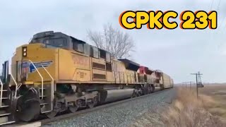 CPKC 231 thru Tilbury with a 🔥 lashup! 2-01-2024