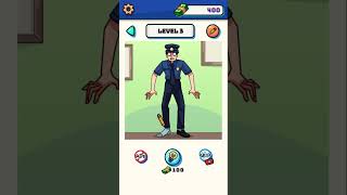 Draw the police - thief puzzle | Brain hacking puzzles #3 #games #shorts #funny #viral