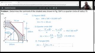 Problem 3- Centroid/centre of gravity/ Engineering Mechanics