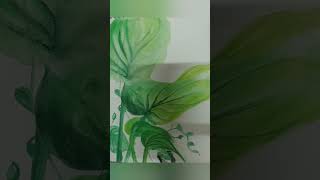 Plant Painting #artwork #watercolor #artlovers #shortvideo #painting