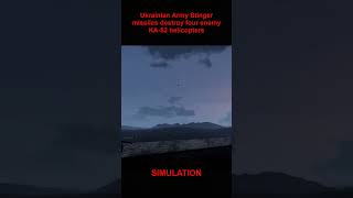 Ukrainian Army Stinger missiles destroy four enemy KA 52 helicopters