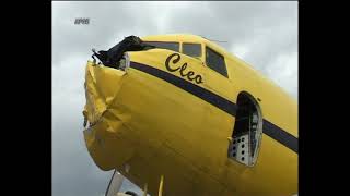 Douglas DC-3 N7500A with hurricane damage.