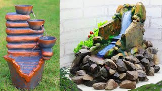 Cement Craft - Amazing Beautiful Top 2 Indoor Tabletop Waterfall Fountains | Cemented Life Hacks