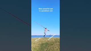 Most powerful fishing cast #fishingjapan #surfcasting #longcasting #viralvideos #shorts  #fyp #fy