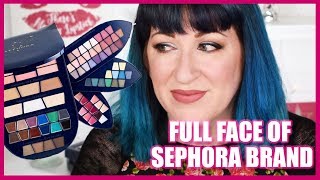 Full Face of Sephora Brand (featuring Once Upon a Night Holiday Palette)