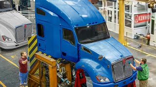 How They Build Kenworth Best Semi Trucks from Scratch - Production Line