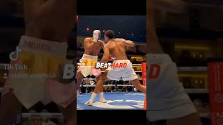 Anthony Joshua knocks out Francis Ngannou with devastating finish. #boxing #ko #combatsports #mma