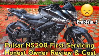 Bajaj Pulsar NS 200 BS6 After First Servicing 😪 Honest Owner Review  Cost & Problem  @rkcreations03