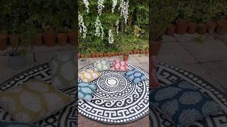 SIMPLE GARDEN MAKEOVER | #garden #outdoorliving #gardenideas #rug #shorts