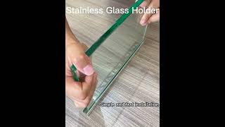 shower door glass holder