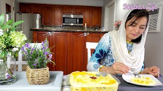 Quick and Easy Mango Trifle Delight Dessert | Mango Trifle Mousse Recipe | Urdu Hindi