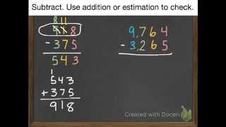 Subtract Whole Numbers 2-6