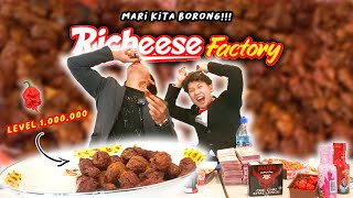 CHALLENGE MAKAN AYAM RICHEESE LVL 5, CAMPUR BON CABE LVL 50 + CAROLINA REAPER! BARENG @WillieSalim