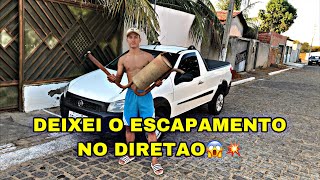 DEIXEI MEU CARRO NO DIRETÃO - STRADA 1.4 - BARULHO DE CAMARO😱💥