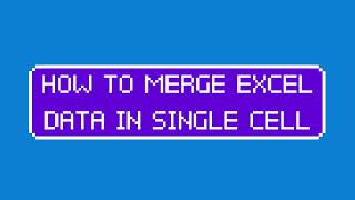 How to put data of different cell into one cell| CONCATENATE #shortcut #excel #concatenate #merge