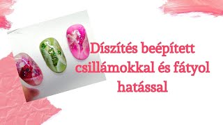 Beépített díszítés fátyol hatással