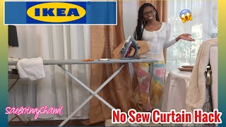 IKEA | No Sew Curtain Hack *Must See*