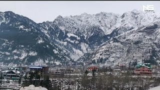 Who wanna ride here 😱  | Old Manali to solang valley during snowfall