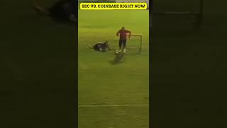 SEC VS  COINBASE RIGHT NOW #SHORTS #soccer #drunkmemes  #cryptohumor #goal