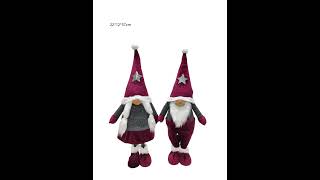 2024 Wholesale Christmas Plush Gnome Decoration #christmasplush #seasonaldecor #plushdecor