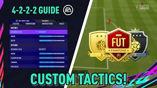 THE BEST CUSTOM TACTICS TO FINISH BETTER IN FUT CHAMPIONS!! (4-2-2-2) - FIFA 21 Ultimate Team