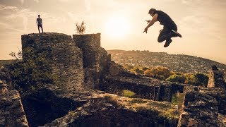 Close Call on Castle Wall