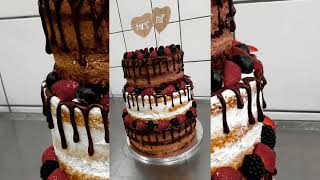 A tu jeden z moich weselnych  Tort naked  cake  Hochzeitstorte