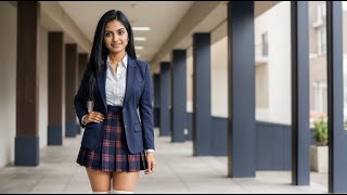 Asha’s Trendy Plaid Mini Skirt Look: Chic & Stylish! 🍂👗