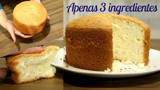 BOLO EXTRA ESPONJA PERFEITA 3 INGREDIENTES/ GENOISE/ EASY CAKE/BISCOCHO GENOVES/ स्पंज केक スポンジケーキ