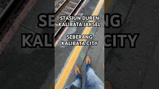 Stasiun KRL Commuter Line Duren Kalibata Seberang Apartemen Kalibata City #jakarta #indonesia