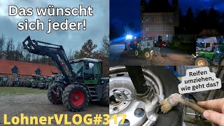 LohnerVLOG#317 Autoreifen Montage, wie geht das? Hochzeitskorso mit Fendt/Claas/John Deere/Steyr/MB