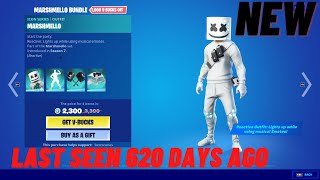 Marshmello Is Finally Back In Fortnite Item Shop | Last Seen 620 Days Ago