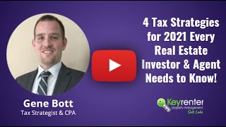 4 Tax Strategies for 2021 Every Real Estate Investor & Agent Needs to Know!