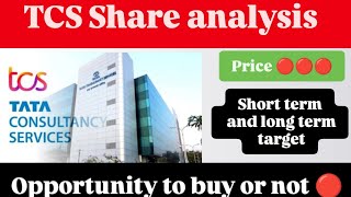 TCS SHARE LATEST NEWS॥ 💥 Chat analysis target 😱#stocksmarket